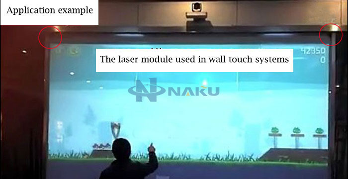 Multi Point Touch Screen 808nm Interactive Projection Trapezoid Laser Module Line